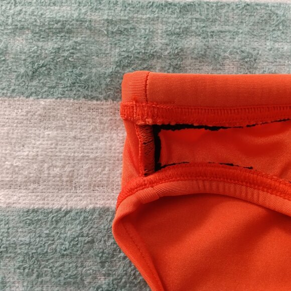 (*) ORANGE SPEEDO SWIM BRIEF, SIZE 30", 2" Side Seam (Pre-Owned) - Picture 3 of 8